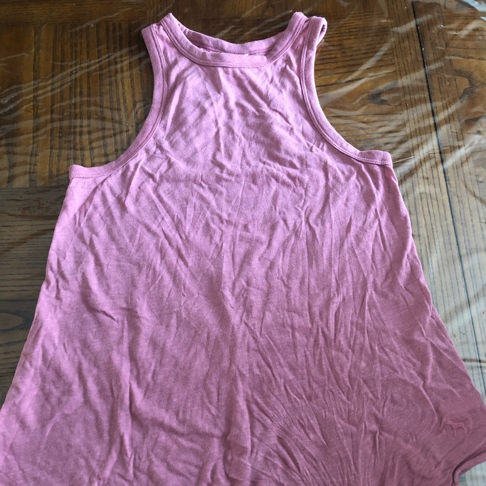 VS PINK High Neck Tank Top. Size XS. Rose color.